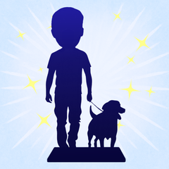 Fully Customizable 1 Person And 1 Pet Custom Bobbleheads