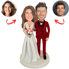 Wedding Clothes Couple Custom Couple Bobbleheads