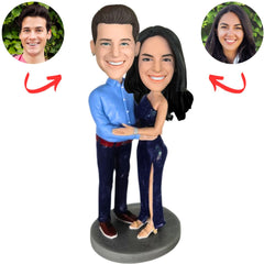 Business Suit Couple Custom Bobbleheads