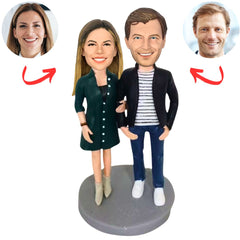 Fashion Happy Couple Custom Couple Bobbleheads