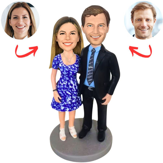 Business Couple Custom Bobbleheads