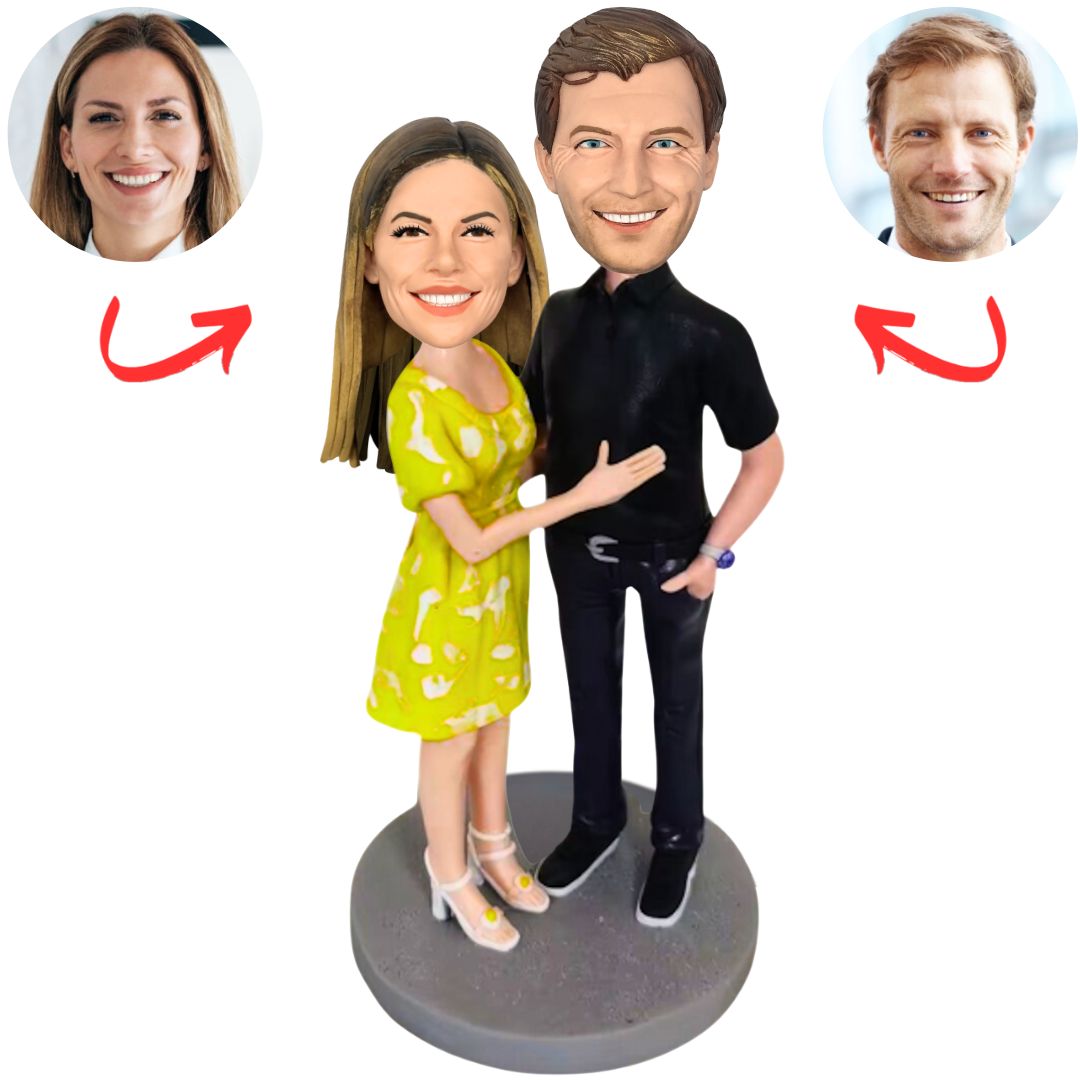 Cool Business Couple Custom Bobbleheads