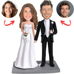Intimate Wedding Couple Custom Bobbleheads