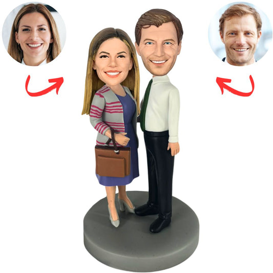 Formal Couple Personalized Bobbleheads