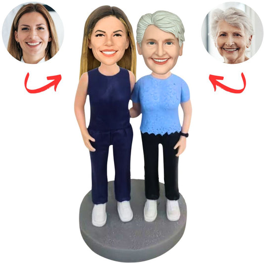 Sisters Besties Custom Bobbleheads
