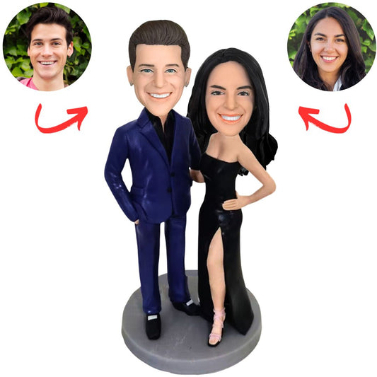 Business Beautiful Couple Custom Bobbleheads