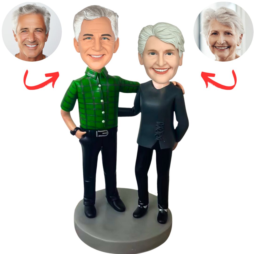 Business Old Couple Custom Bobbleheads
