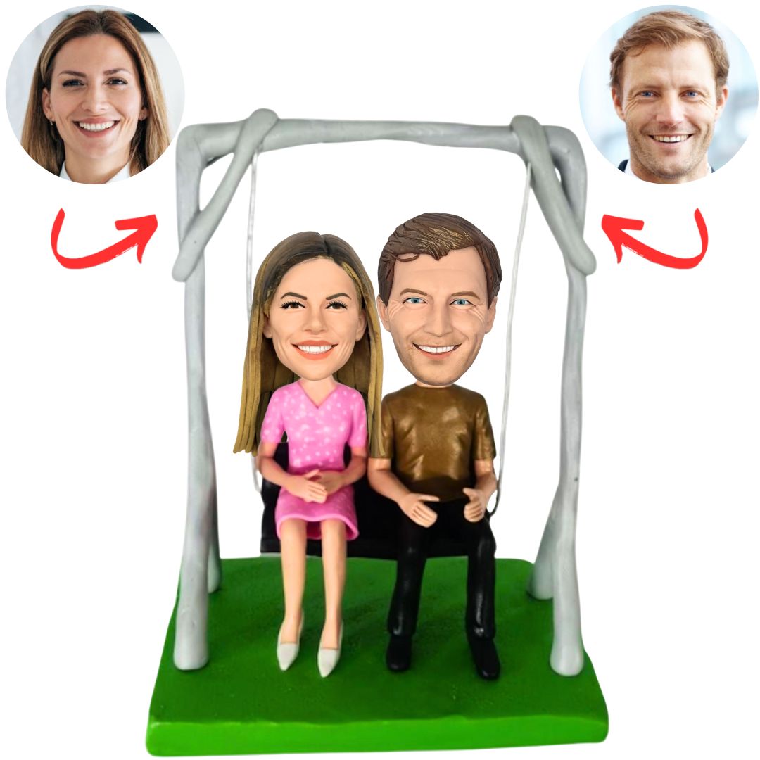 Couple on The Swing Custom Bobbleheads