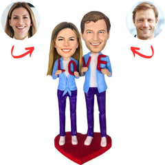 LOVE Romantic Couple Custom Bobbleheads