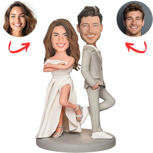 Cool Wedding Couple Custom Bobbleheads