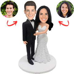 Happy Wedding Couple Personalized Bobbleheads