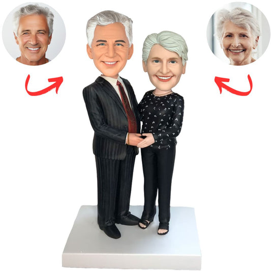 Old Couple Personalized Bobbleheads