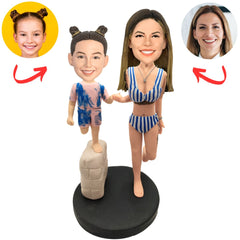 Mother And Daughter Custom Bobbleheads
