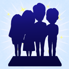 Fully Customizable 4 Person Custom Bobbleheads with Your Logo Text