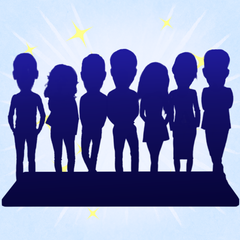 Fully Customizable 7 Person Custom Bobbleheads with Your Logo Text