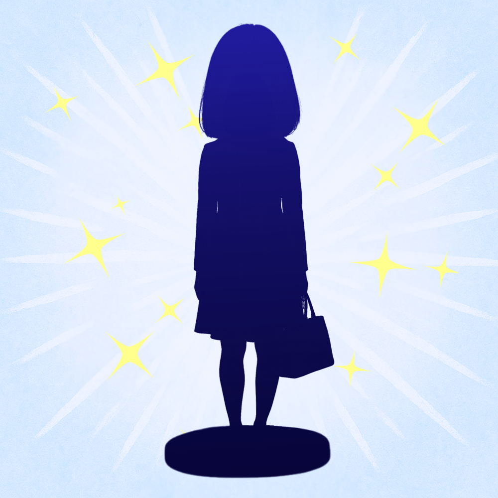 Fully Customizable Female 1 Person Custom Bobbleheads with Your Logo Text