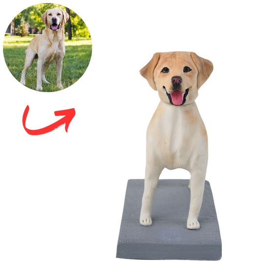 Fully Customized 1 Dog Custom Bobbleheads from Your Photo