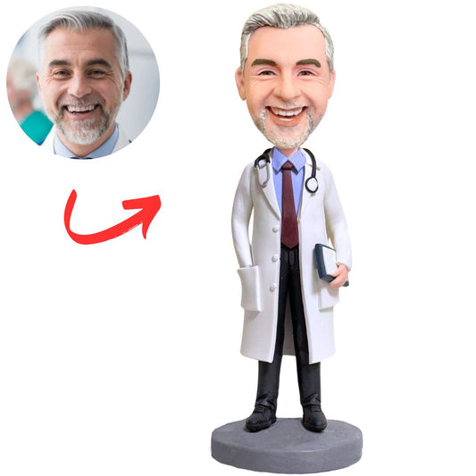 Doctor with Stethoscope Custom Bobbleheads Gifts