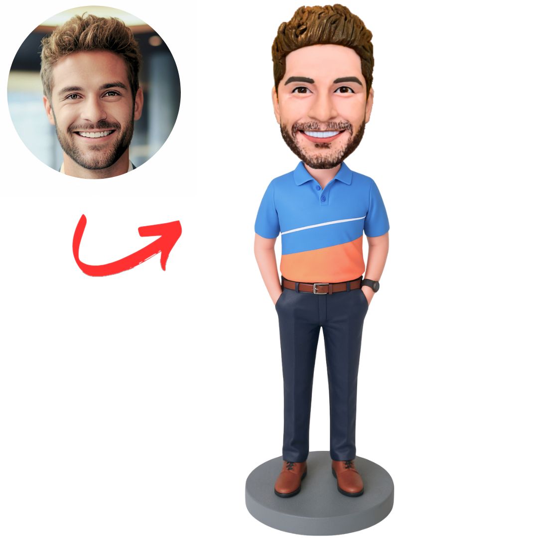 Handsome Captain in uniform Custom Bobbleheads