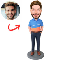 Handsome Captain in uniform Custom Bobbleheads