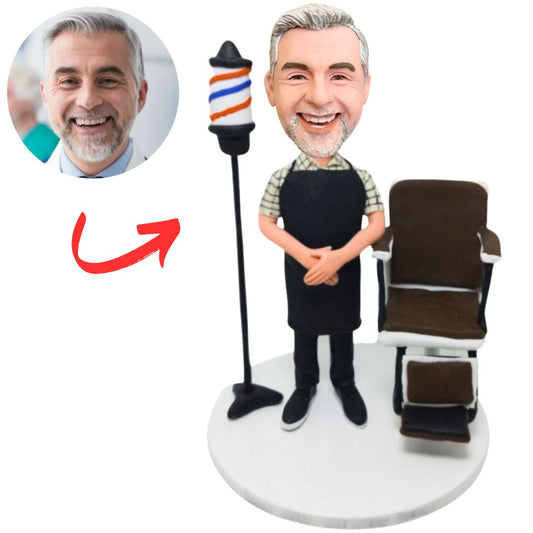 Male Hairstylist Barber Custom Bobbleheads