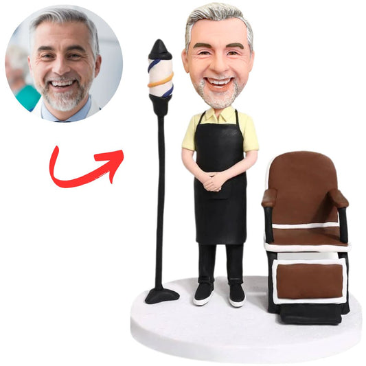 Hair Salon Male Barber Custom Bobbleheads