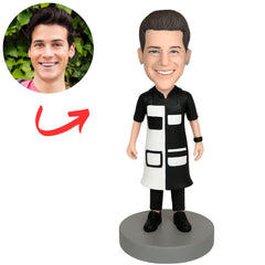 Cool Male Barber Custom Bobbleheads