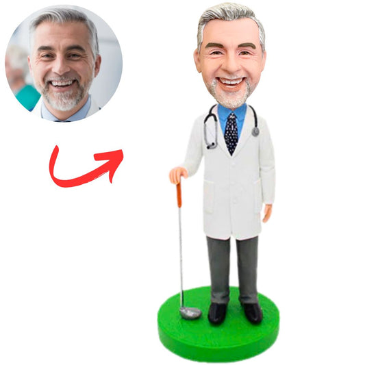 Golf Male Doctor Custom Bobbleheads Gifts