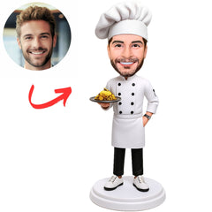 Business Man Grey Shirt Wearing Tie Custom Bobbleheads