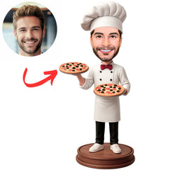Pizza Chef Custom Bobbleheads Gifts for Him