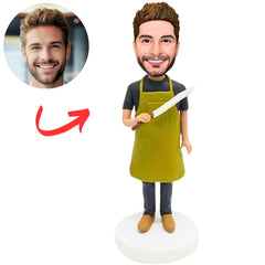 Chef with Long Knife Custom Bobbleheads