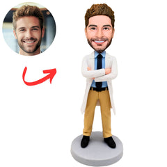 Doctor in White Coat Custom Bobbleheads