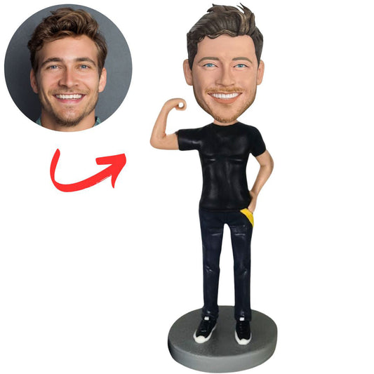 Cool Muscular Man Custom Bobbleheads