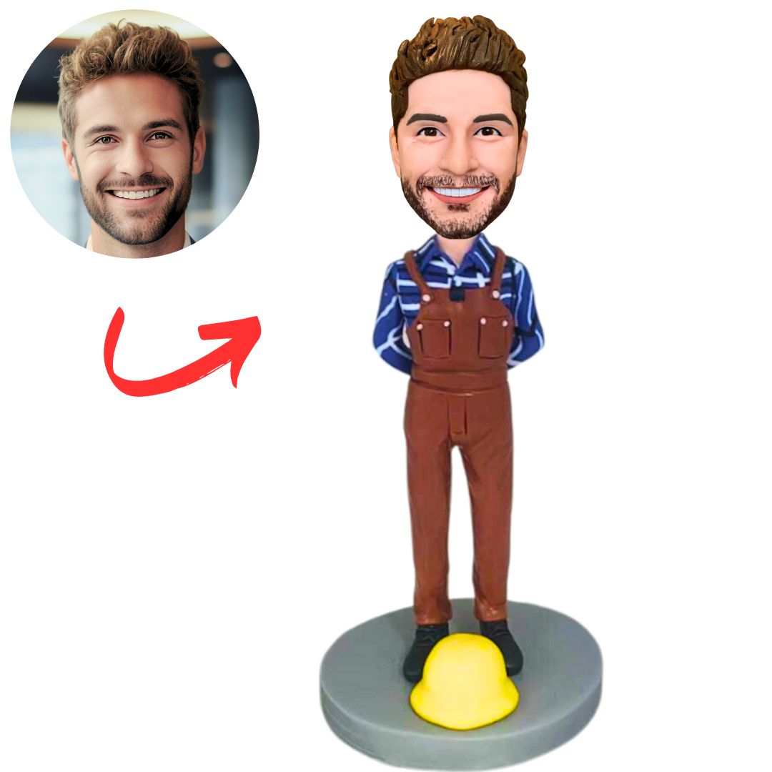 Engineer in Overalls Custom Works Bobbleheads