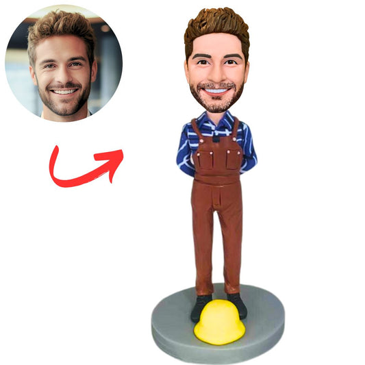Engineer in Overalls Custom Works Bobbleheads