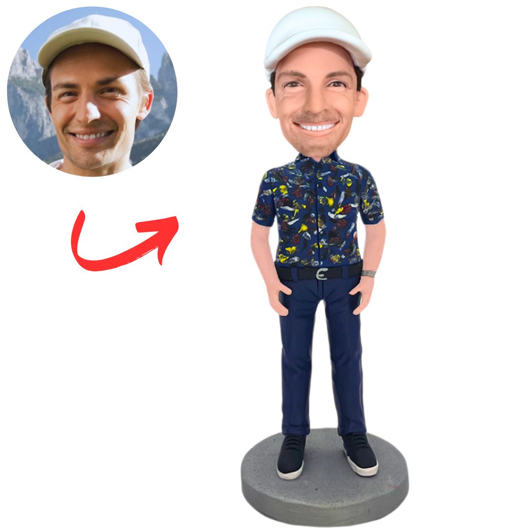 Man in Hawaiian Shirt Custom Bobbleheads