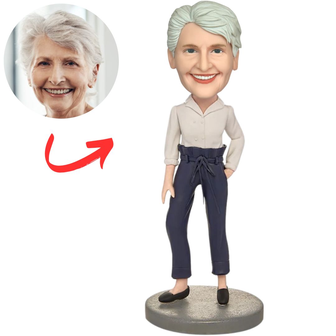 Modern Fashion Woman Custom Bobbleheads