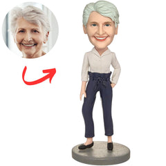 Modern Fashion Woman Custom Bobbleheads