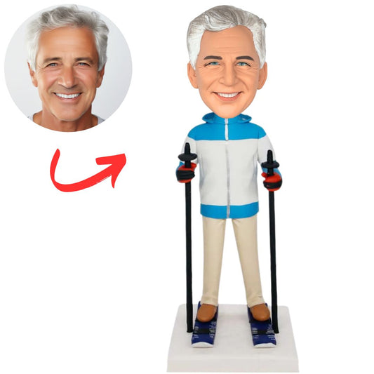 Man in Ski Gear Custom Bobbleheads