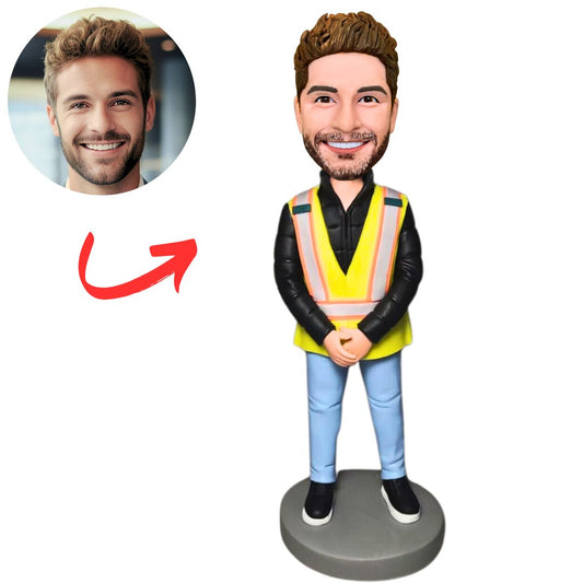Engineer in Work Clothes Custom Bobbleheads
