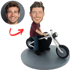 Casual Motorcycle Rider Custom Bobbleheads