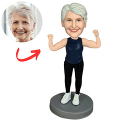 Fitness Woman Custom Bobbleheads