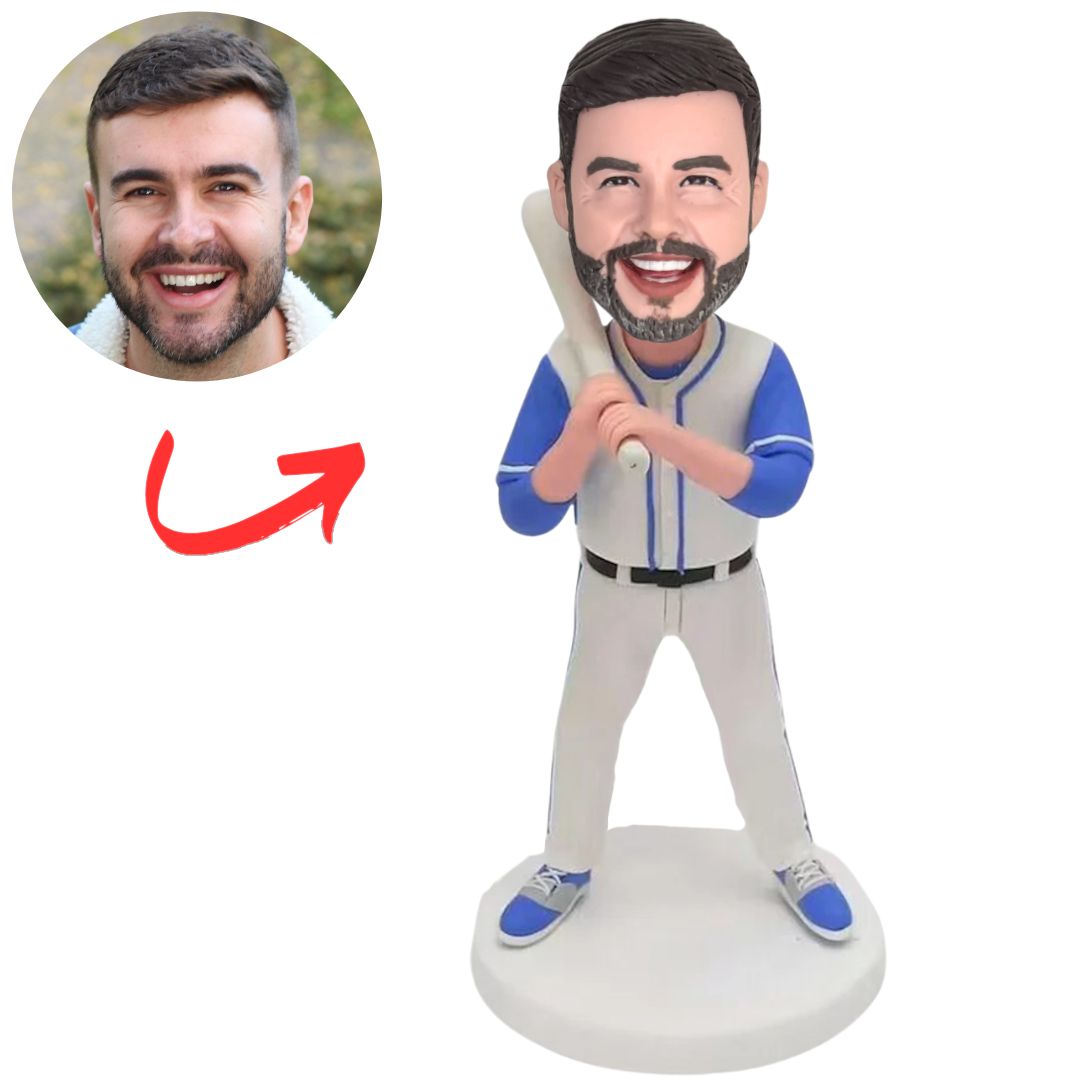 Male Baseball Player Custom Bobbleheads