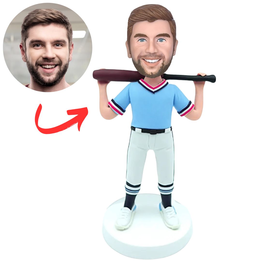 Man Carrying a Baseball Bat Custom Bobbleheads