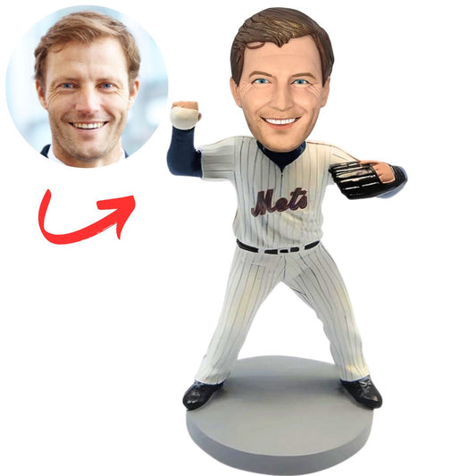 Mets Baseball Player Custom Bobbleheads