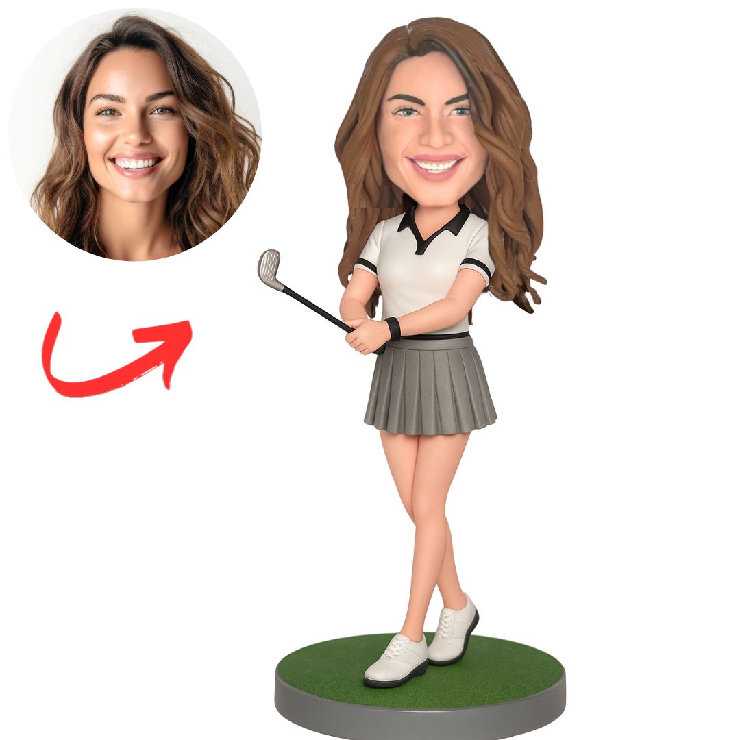 Female Baseball Player Custom Sports Bobbleheads