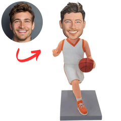 Basketball Player Dribbling Custom Bobbleheads