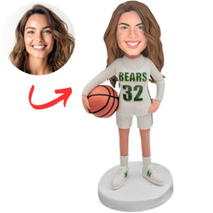 Bears Basketball Player Fans Custom Bobbleheads