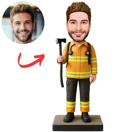 Custom Firemen Bobbleheads Firefighter Personaized Bobblehead