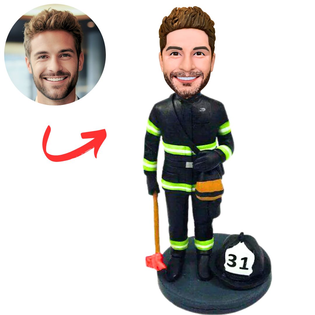 Firefighter No. 31 Customized Number Custom Bobbleheads
